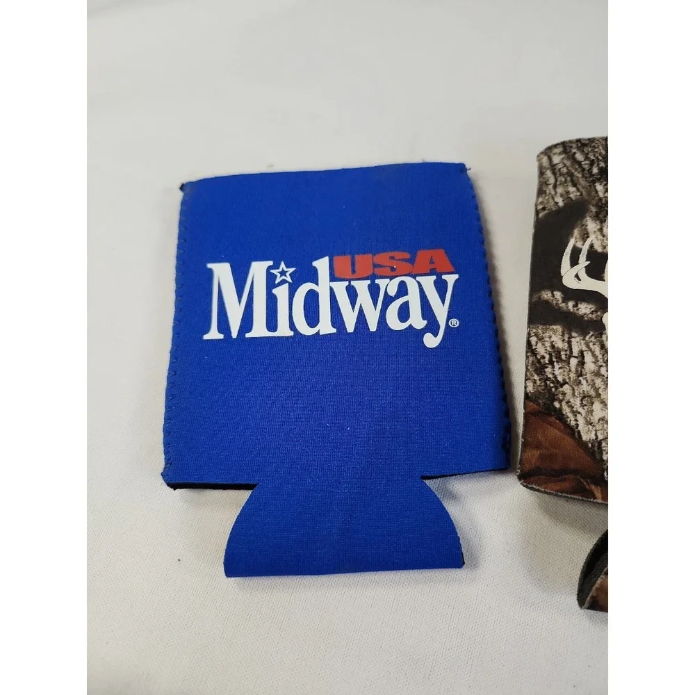 Lot Of Three Koozies Midway‎ USA Gun Broker Grice Gun Shop Camouflage